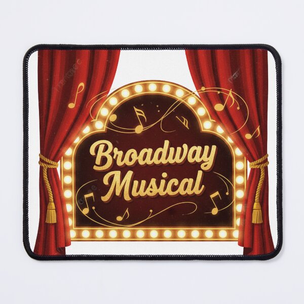 Item preview, Vintage Broadway Musical Marquee PNG - Transparent Theater Fan Art Design for Stickers T-Shirts designed and sold by GeniePixel.