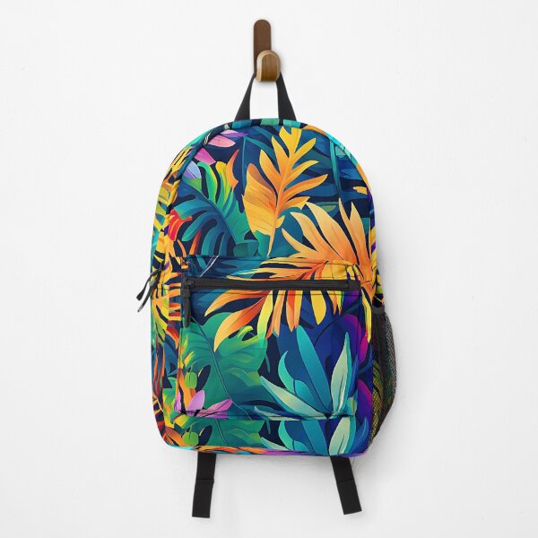 Item preview, Vibrantly Colorful Tropical Palm Leaves Exotic Fantasy Art designed and sold by DEC02.