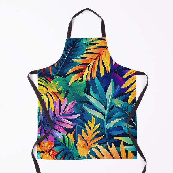 Item preview, Vibrantly Colorful Tropical Palm Leaves Exotic Fantasy Art designed and sold by DEC02.