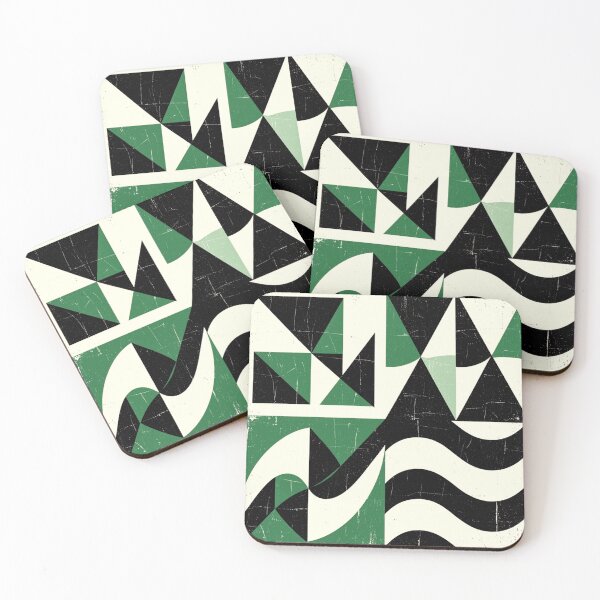 Item preview, 4 part distressed abstract  geometric design designed and sold by SmashingDeals.