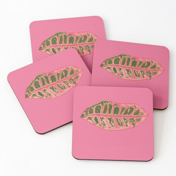 Item preview, Tropical Leaf - Deep Pink & Green designed and sold by loridelisle.