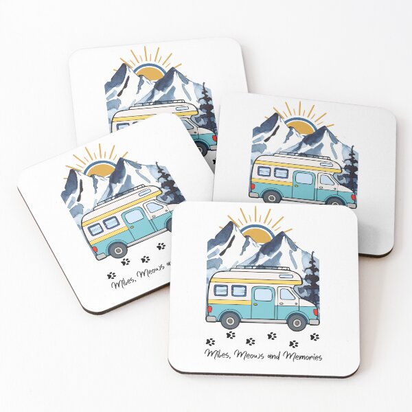 Item preview, Miles, Meows and Memories. RV and Cat design designed and sold by SofikoDesigns.