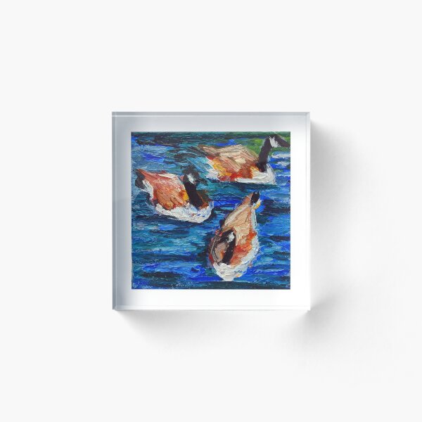 Canada Geese Trio Acrylic Block
