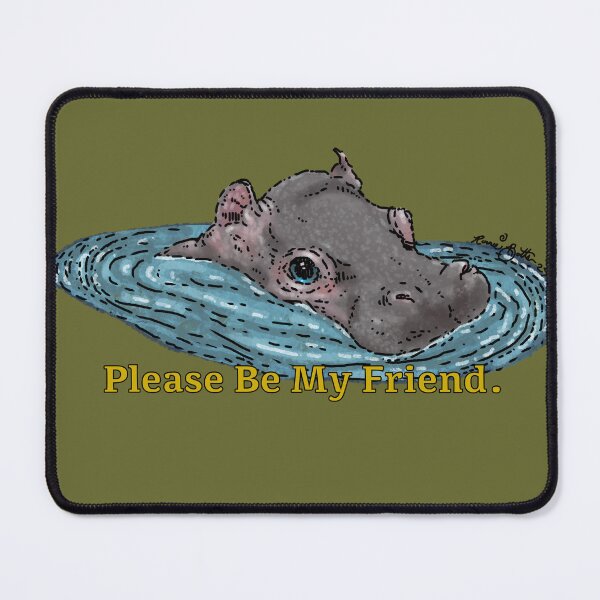 Item preview, Hippo Friend designed and sold by RonaldBottsArt.
