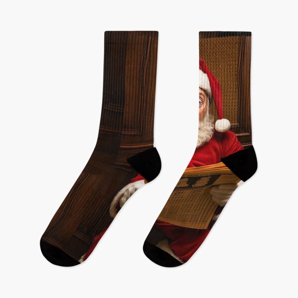 Item preview, Santa in Sleigh - Surprised Santa designed and sold by Echo Aesthetics.