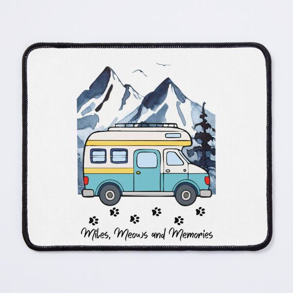 Item preview, Miles, Meows and Memories. RV and Cat design designed and sold by SofikoDesigns.