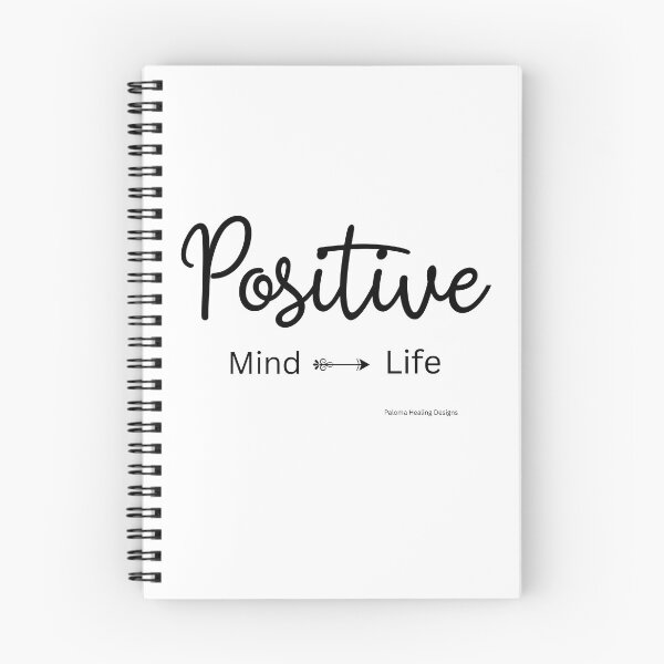 Item preview, "Positive" slogan in cursive black designed and sold by PalomaHealing24.