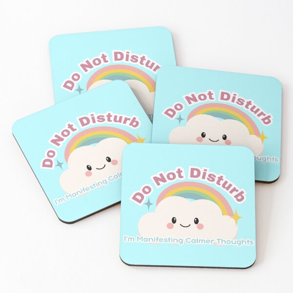Item preview, Do Not Disturb : Manifesting Calmer Thoughts Anxiety Awareness Design designed and sold by Marsh & Lump.