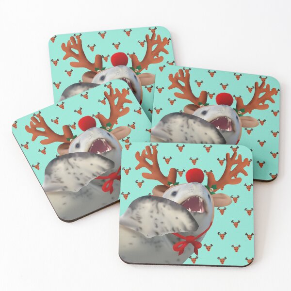 Item preview, Leopard seal reindeer designed and sold by GivernyKate.