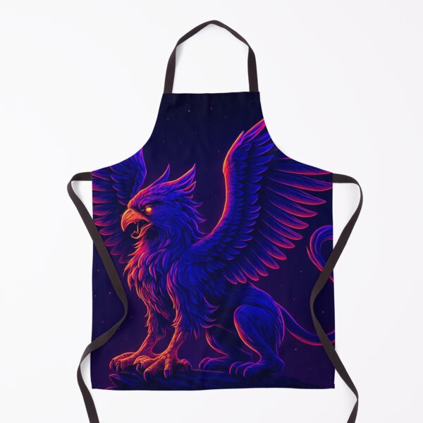Item preview, Neon Griffin – Vaporwave Mythical Beast Art designed and sold by GolabMagic.