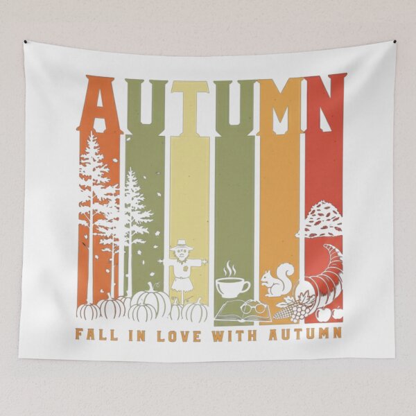 Item preview, Fall In Love With Autumn - Cozy & Retro Fall Vibes designed and sold by BethelbyJerniel.