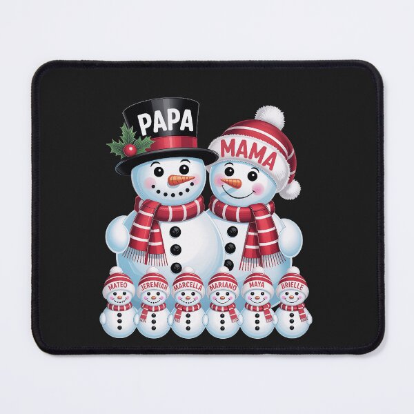 Item preview, Custom Snowman Family Christmas Sweatshirt: Papa, Mama, & Kids with Names. Personalized Holiday Apparel Gift for Parents designed and sold by ZyxDes.