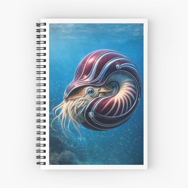 Item preview, Red Norman Timbs-esque Deco Nautilus designed and sold by Tridentulus.