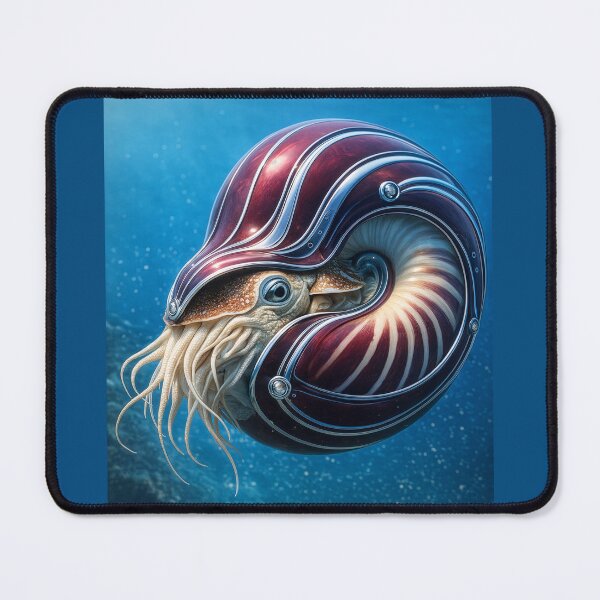 Item preview, Red Norman Timbs-esque Deco Nautilus designed and sold by Tridentulus.
