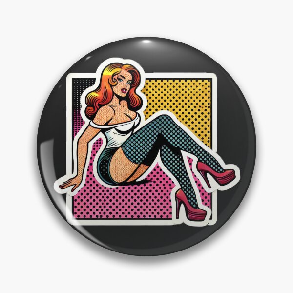 Item preview, Lichtenstein-Inspired Pop Art Print designed and sold by PinUpPizzazz.
