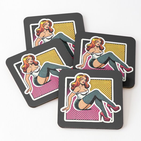 Item preview, Lichtenstein-Inspired Pop Art Print designed and sold by PinUpPizzazz.