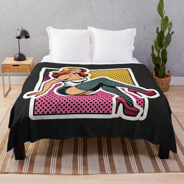 Item preview, Lichtenstein-Inspired Pop Art Print designed and sold by PinUpPizzazz.