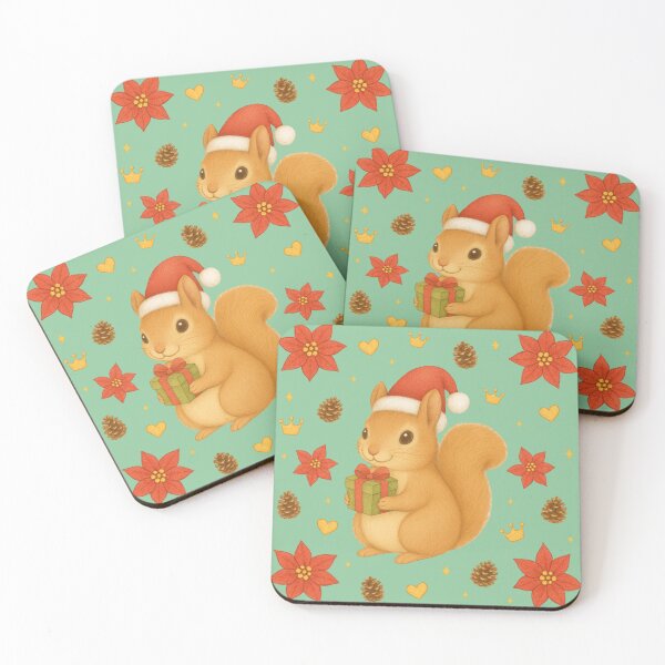 Item preview, Christmas Squirrel - Green designed and sold by HIMEKARI.
