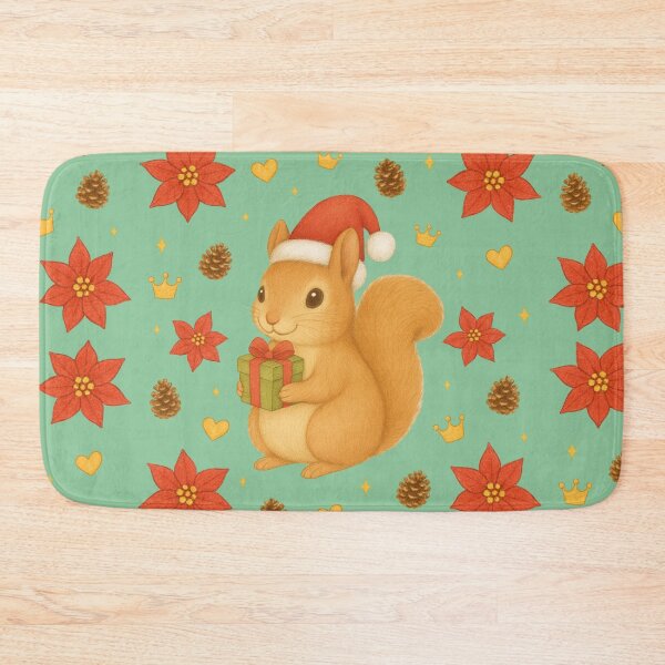 Item preview, Christmas Squirrel - Green designed and sold by HIMEKARI.