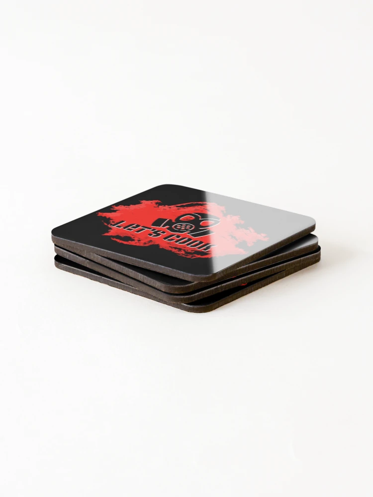 Thumbnail 4 of 5, Coasters (Set of 4), Let's Cook R designed and sold by studioabstract.