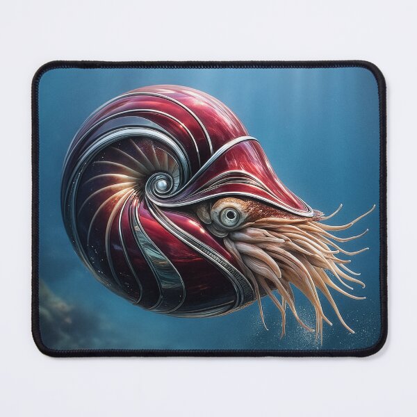Item preview, Red Deco Nautilus designed and sold by Tridentulus.