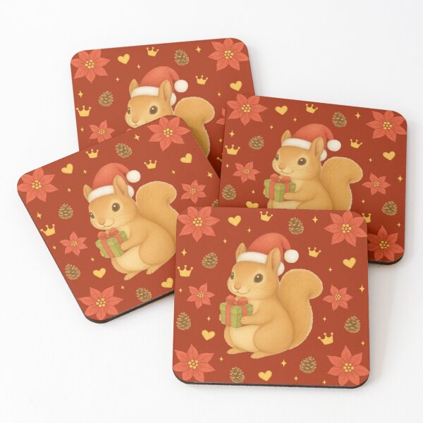 Item preview, Christmas Squirrel - Red designed and sold by HIMEKARI.