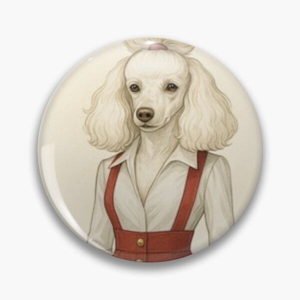 Item preview, Elegant Poodle Dog Art – Royal Fashion Animal Illustration | Cute Pet Lover Gift designed and sold by Sim shin.