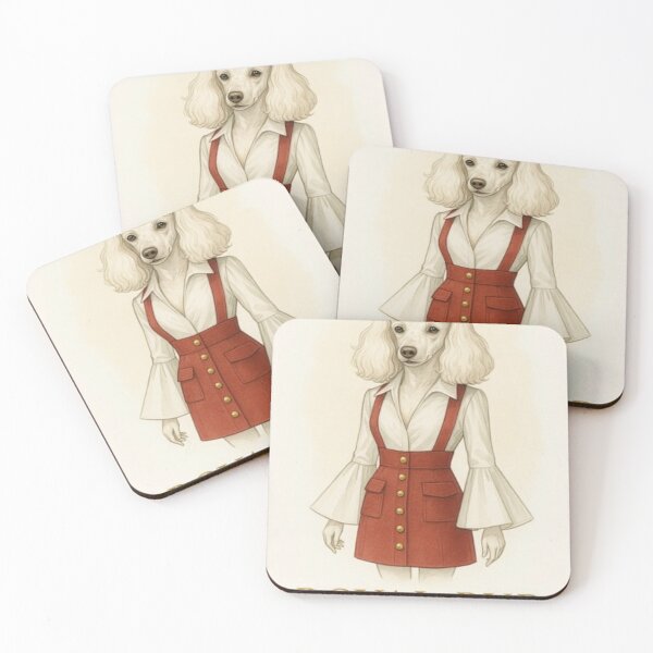 Item preview, Elegant Poodle Dog Art – Royal Fashion Animal Illustration | Cute Pet Lover Gift designed and sold by Sim shin.