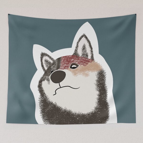 Item preview, Warrior spirited Shiba in focus mode designed and sold by ShibaCruise-On.