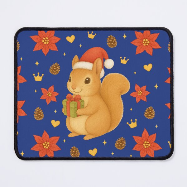 Item preview, Christmas Squirrel - Navy designed and sold by HIMEKARI.