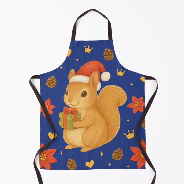 Item preview, Christmas Squirrel - Navy designed and sold by HIMEKARI.
