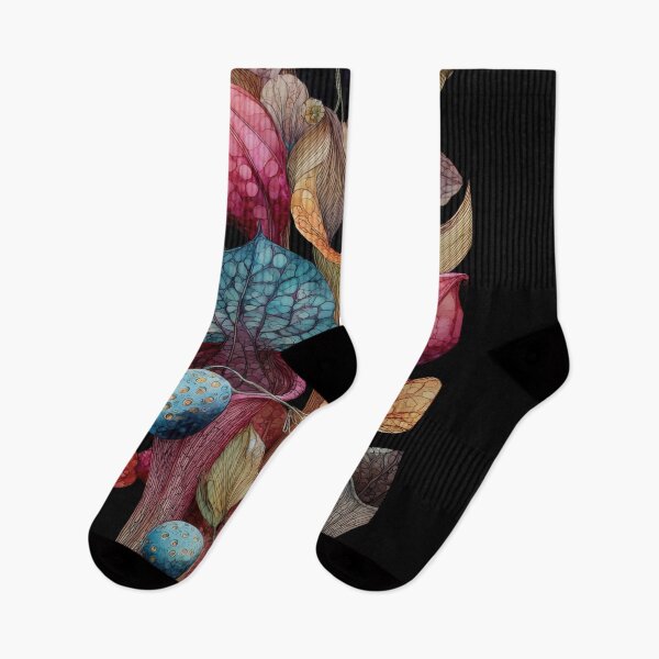 Item preview, Vibrant Botanical Fantasy – Colorful Abstract Pitcher Plants & Pods designed and sold by dawnleblanc55.