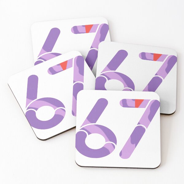 Item preview, 67 purple number designed and sold by vibeno1.