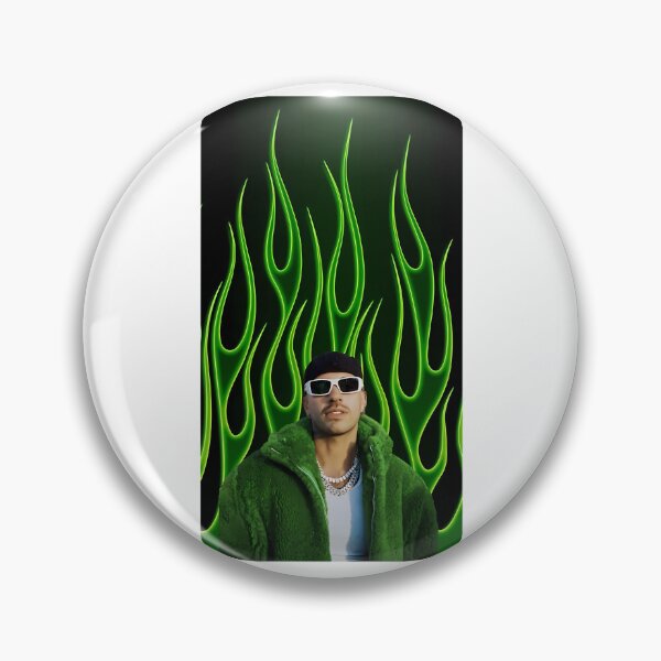 Item preview, Feid Neon Green Flames  Urban Latin Aesthetic Design designed and sold by LDichols233.