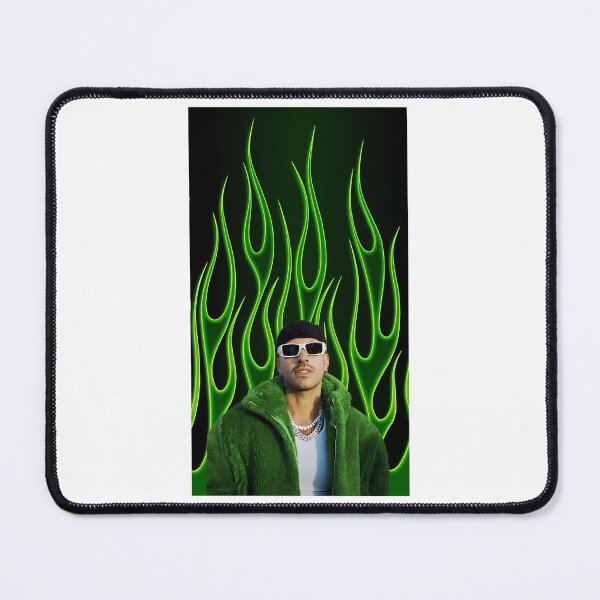 Item preview, Feid Neon Green Flames Urban Latin Aesthetic Design designed and sold by LDichols233.