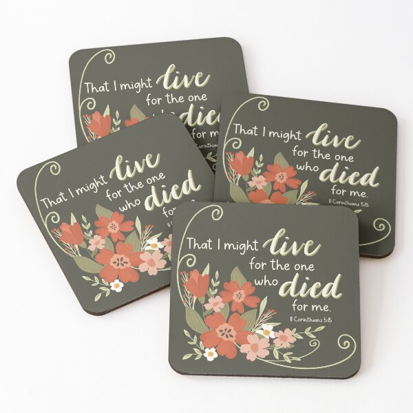 Item preview, Then I might live -II Corinthians 5:15 designed and sold by Willow & Grace Designs.