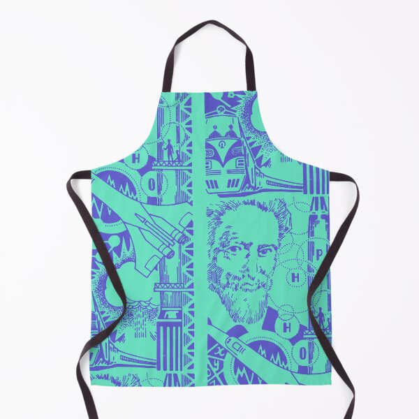 Item preview, Retro Space Scientist & Rocket Illustration Soviet Time Utopia designed and sold by FriendsClub.