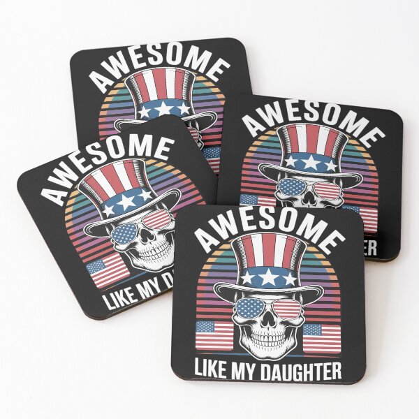 Item preview, Awesome Like My Daughter 4th of July American Flag Girls Men designed and sold by CombatTask.
