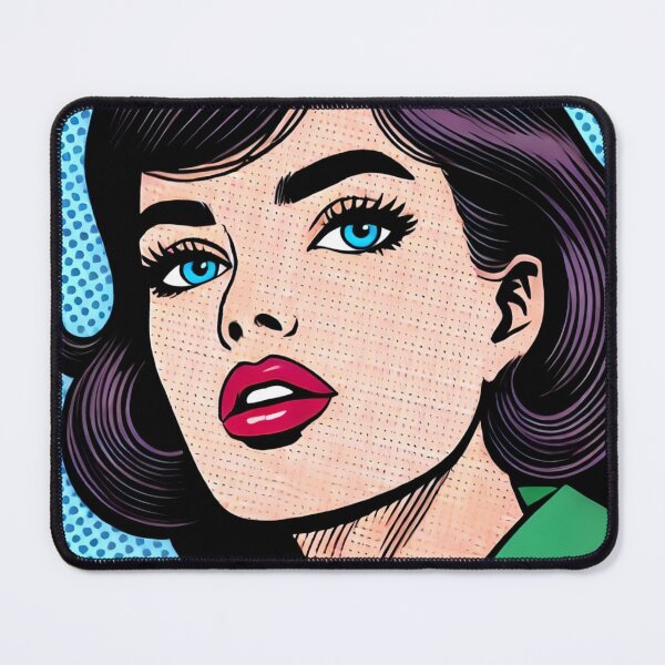 Item preview, Lichtenstein-Inspired Pop Art Print designed and sold by PinUpPizzazz.