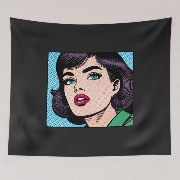 Item preview, Lichtenstein-Inspired Pop Art Print designed and sold by PinUpPizzazz.