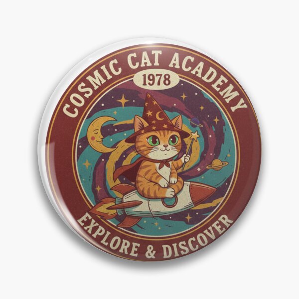 Item preview, Cosmic Cat Academy - Explore & Discover (Retro Space Kitty!) designed and sold by BethelbyJerniel.