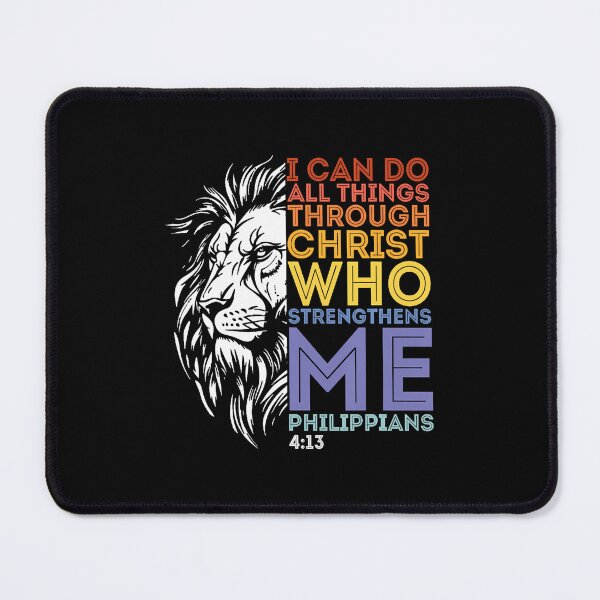 Item preview, I Can Do All Things Through Christ Christian Lion Faith designed and sold by MarianMartha.