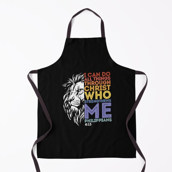 Item preview, I Can Do All Things Through Christ Christian Lion Faith designed and sold by MarianMartha.