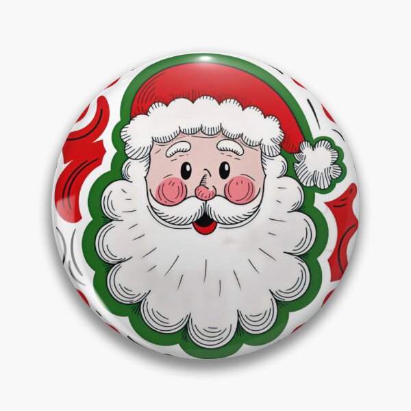Item preview, Art Santa Face Christmas T-Shirt: Hand-Drawn Bold Doodle Style with Rosy Cheeks & Fluffy Beard designed and sold by ZyxDes.