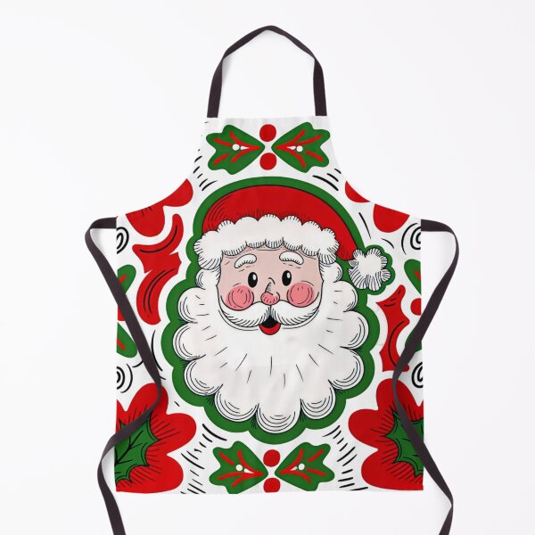 Item preview, Art Santa Face Christmas T-Shirt: Hand-Drawn Bold Doodle Style with Rosy Cheeks & Fluffy Beard designed and sold by ZyxDes.