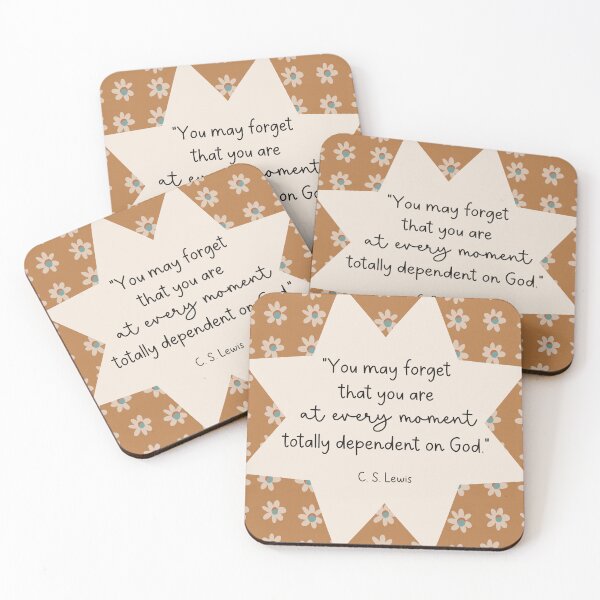 Item preview, Dependent on God - heroes of the faith quotes designed and sold by Willow & Grace Designs.