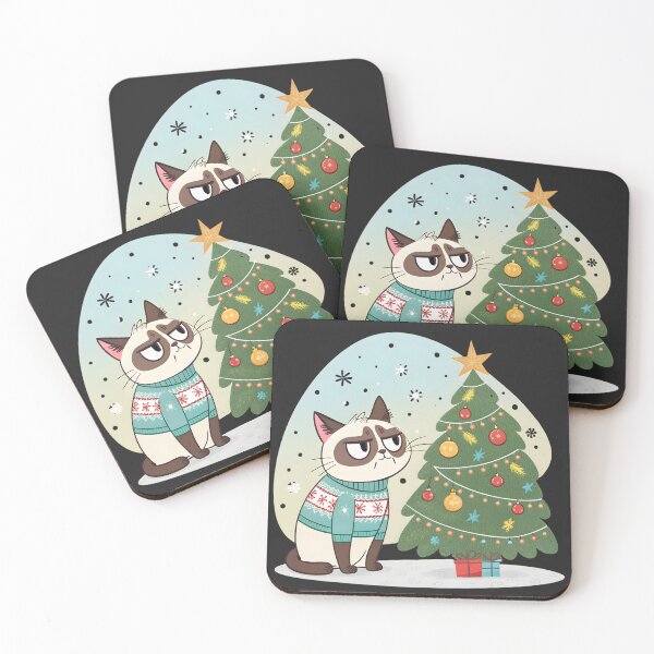 Item preview, Grumpy Christmas Cat, ideal gift designed and sold by Indoni.