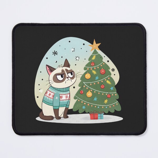 Item preview, Grumpy Christmas Cat, ideal gift designed and sold by Indoni.