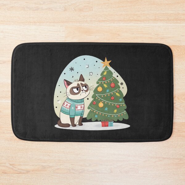 Item preview, Grumpy Christmas Cat, ideal gift designed and sold by Indoni.