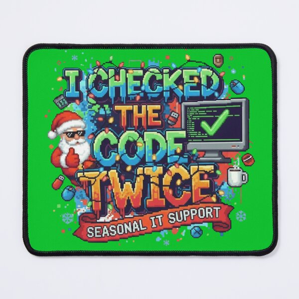 Item preview, Santa's Secret Code in pixel art Christmas style: Gift T-shirt for Geek Developers and Programmers designed and sold by Artbesttopic.